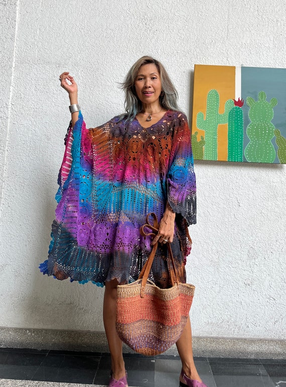 crochet kaftan dress Senorita bonita maxi dress  OutDazl