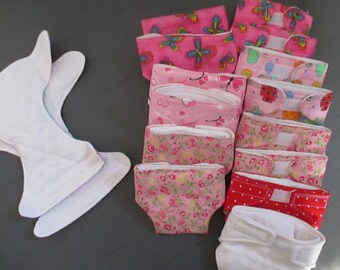 Doll Diaper 14-17" baby dolls Double Quilted Layer Lining U-PIC Cute Patterns Bitty Baby Alive Berenguar