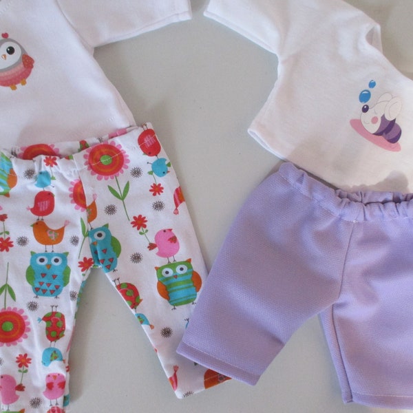 NEW Patterns Doll Clothes for Baby Alive as Real as Can be 2Pc. Outfit PICK & Add a Headband CHOOSE 14" Baby Doll Clothes