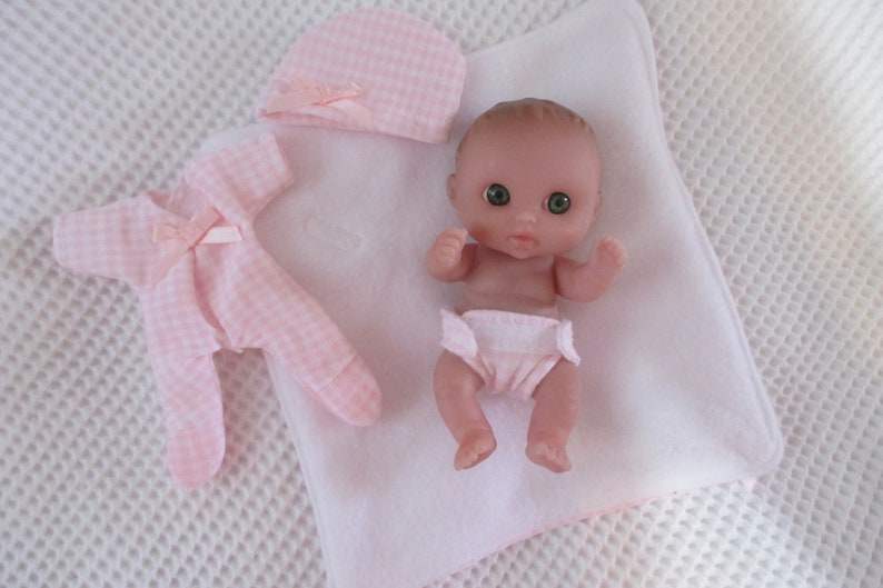 Berenguer 5 Baby Girl Doll Green Eyes With 4pc. Layette Etsy