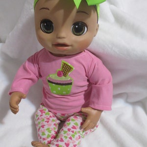 Doll Clothes Made for Baby Alive as Real as Can Be OOAK 3Pc. "Cupcake" Outfit NEW Handmade