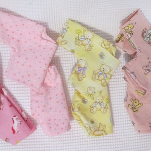 12" Doll Clothes PICK your Favorite 2Pc. Flannel Pajama Set Girl Doll Boy Doll PJ Baby Alive Miniland+ Other 12" Dolls