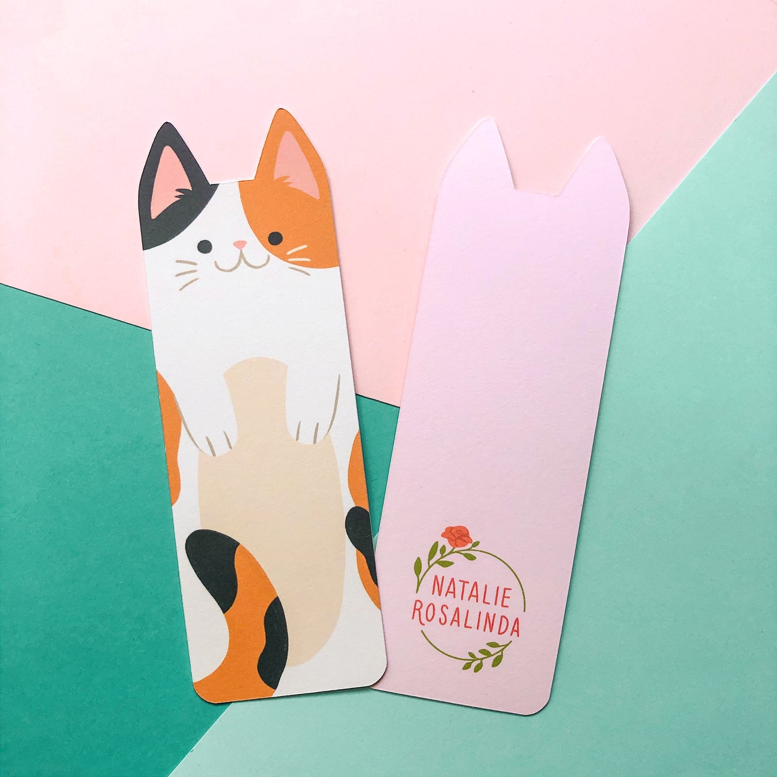 Cute Cat Bookmark Cat Lover Gift Book Lover Gift Etsy