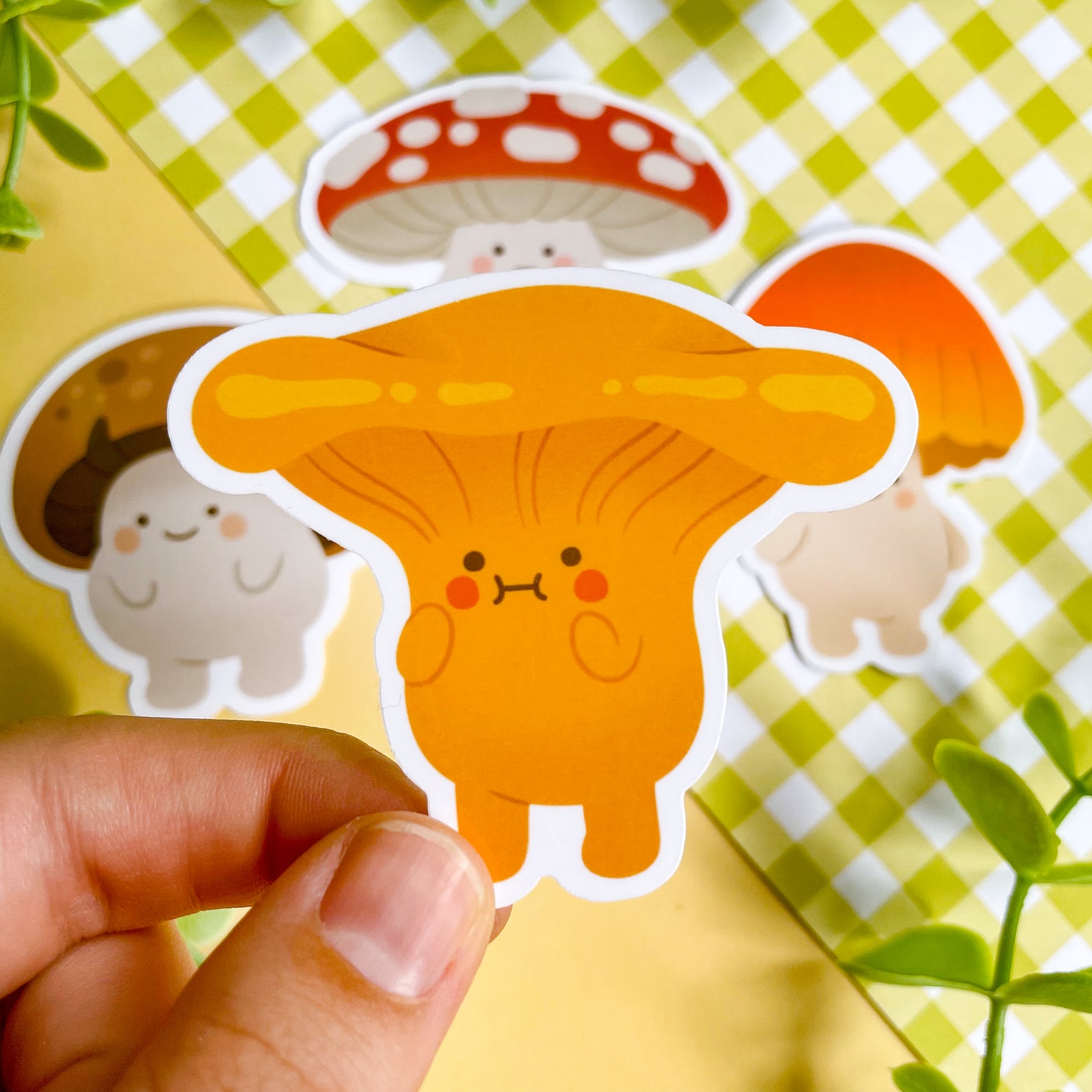 Mushroom Vinyl Sticker Pack Cute Mushroom Stickers Etsy