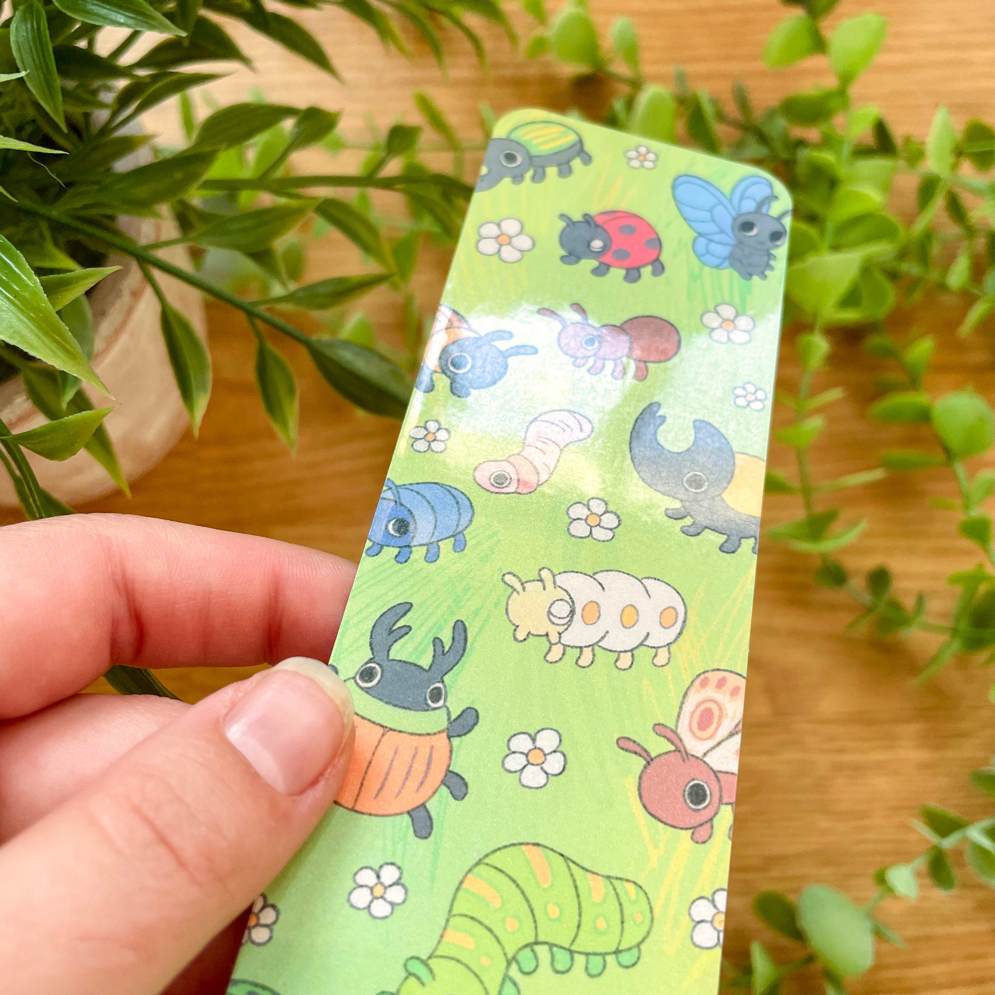 Bug Bookmark | Beetle, Ladybug, Butterfly, Worm, Snail - Etsy