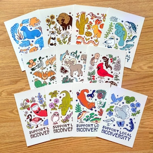 Support Local Biodiversity Prints | Appalchia, Midwest, Northeast, Great Plains, Southwest, Pacific Northwest