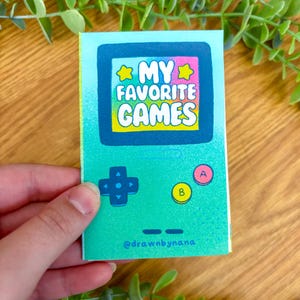 My Favorite Video Games Zine | Cozy Gamer Zine, Gaming Zine