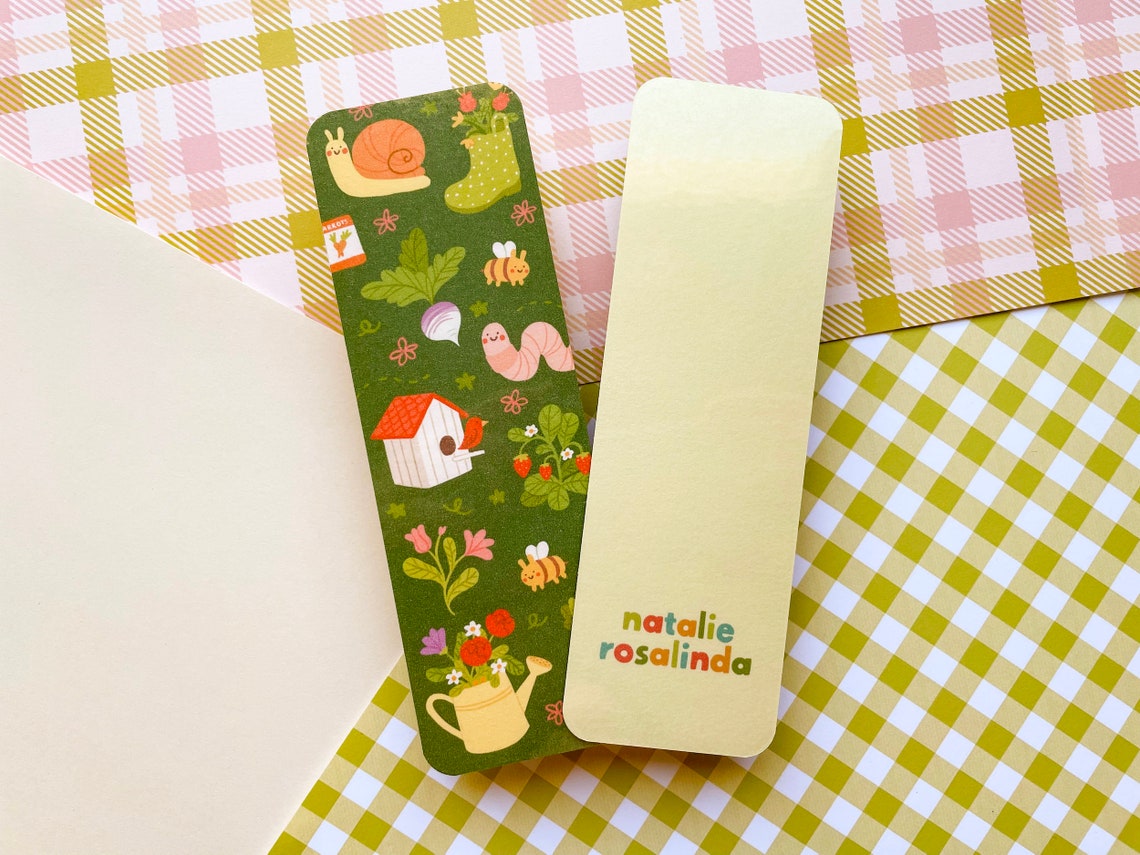 Garden Bookmark Floral Gardening Bookmark Book Lover Gift | Etsy