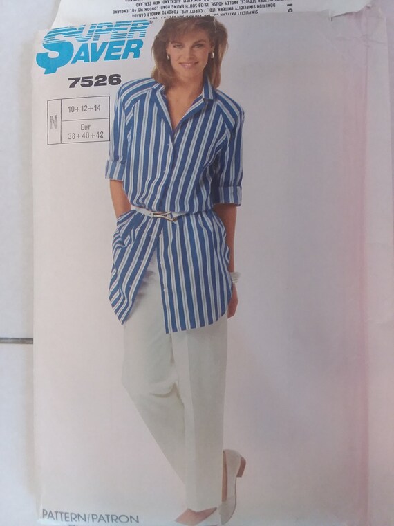 Size 14 Bust 36 Details about   Simplicity 9991 Misses Knit Top & Hip-Hugger Pants Pattern 