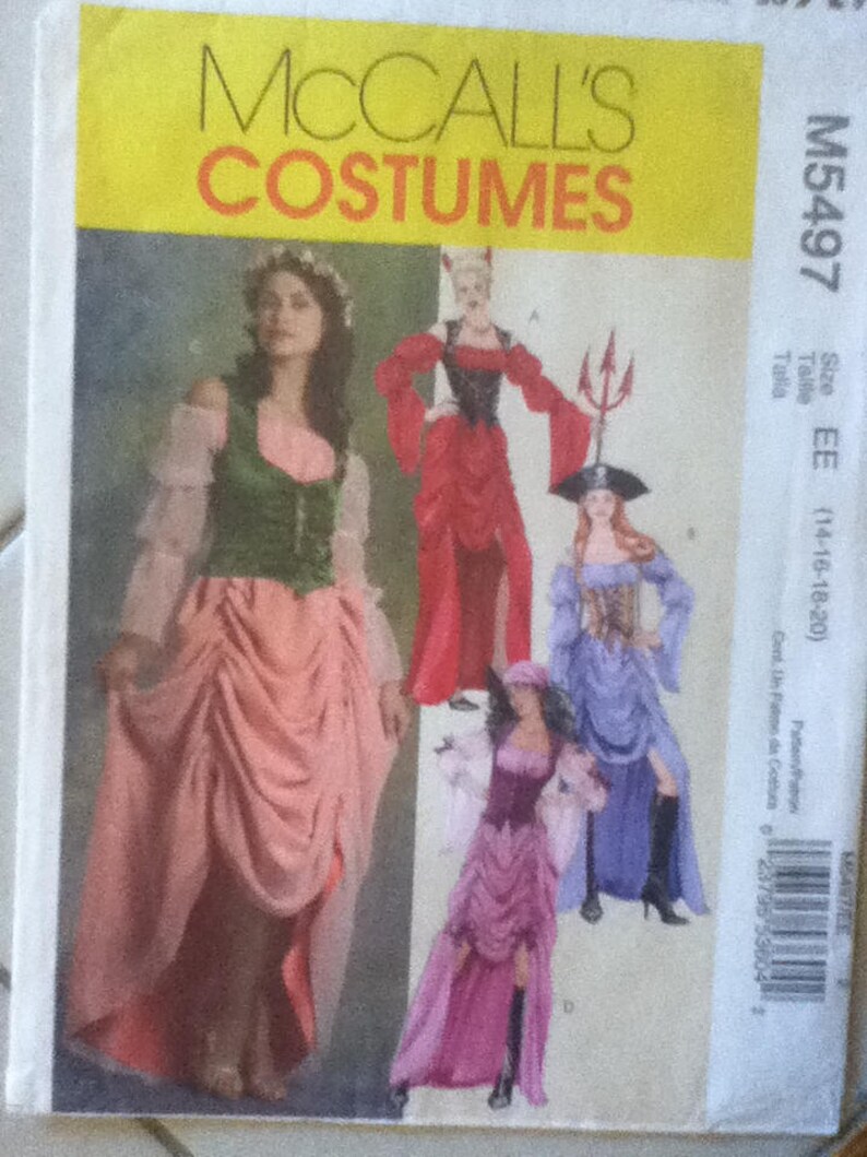 McCall's Character Costumes Pattern 5497 Size 1420 Bust Etsy