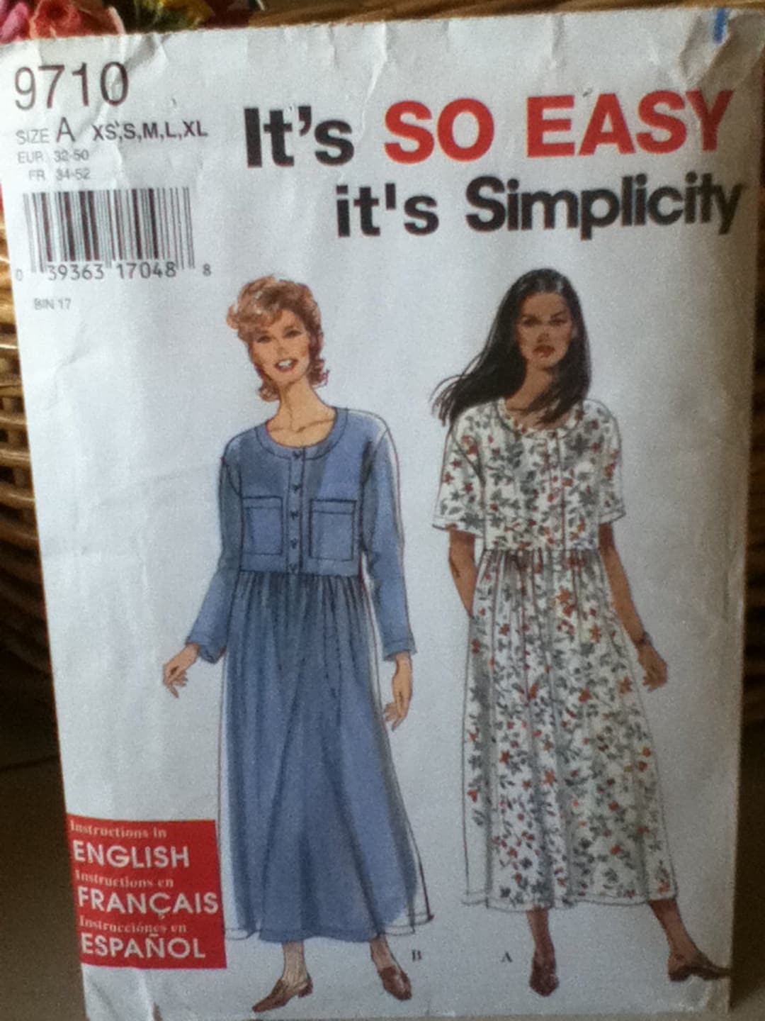 Simplicity it's so Easy Dress Pattern 9710 - Etsy