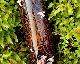 20oz Skinny Trick-or-Treat Halloween Glitter Tumbler