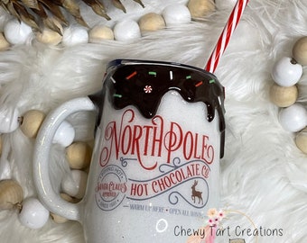 Polo Norte Taza de Chocolate Caliente Cacao Navidad