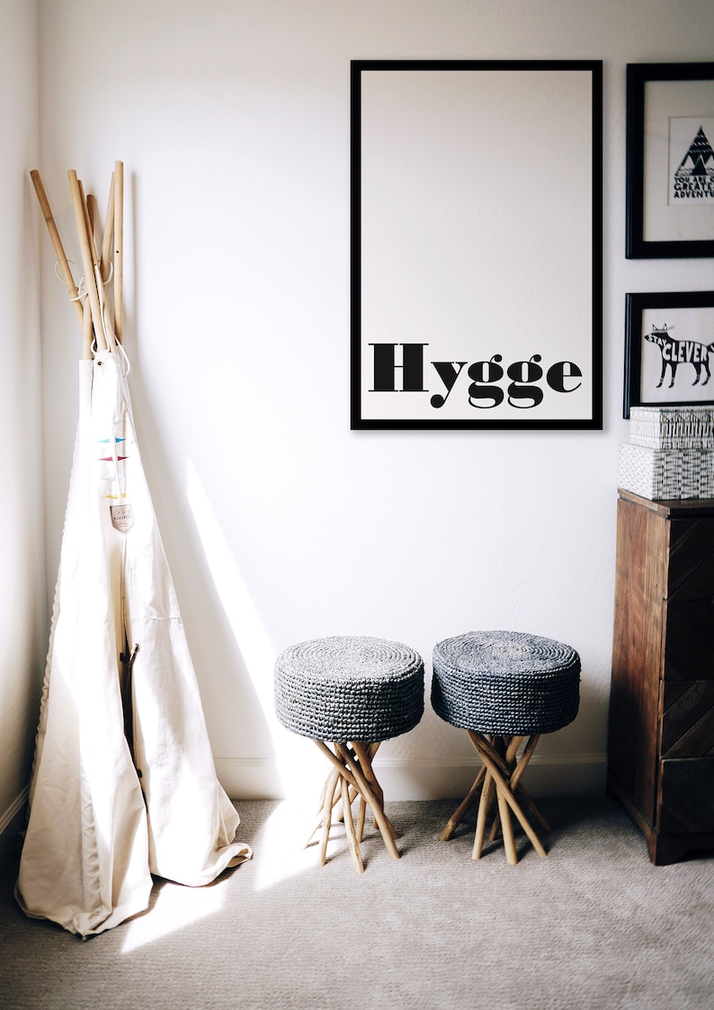 Hygge Art Print for living room. Instant download poster to update your spaces in a scandinavian style image 9