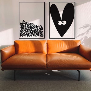 Cartel amarillo brillante del amor. Descarga instantánea imprimible. Estilo de vida joven. Listo para enmarcar 20 tamaños. Regalo para ella. Decoración luminosa de la sala de estar imagen 7