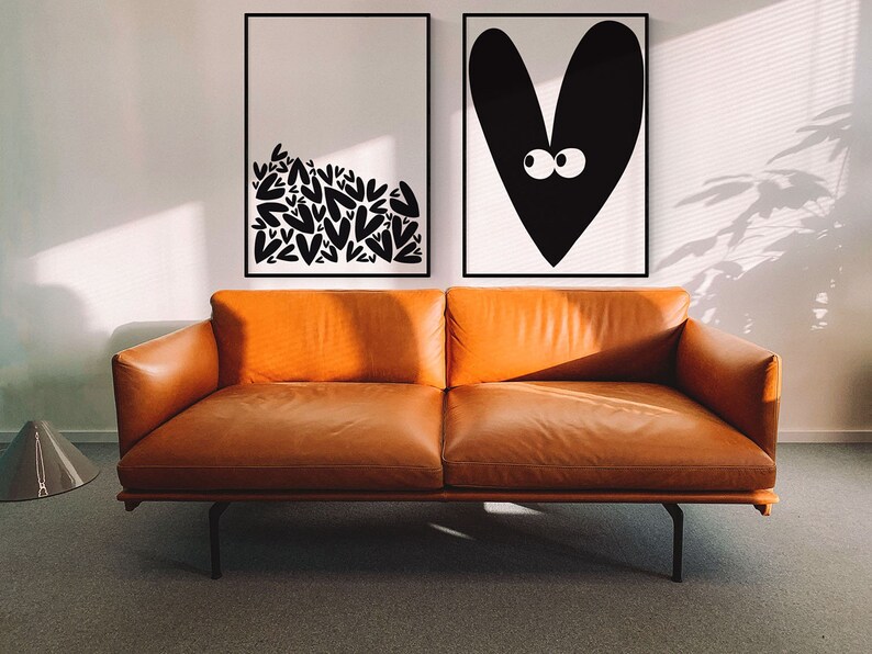 Cartel amarillo brillante del amor. Descarga instantánea imprimible. Estilo de vida joven. Listo para enmarcar 20 tamaños. Regalo para ella. Decoración luminosa de la sala de estar imagen 7