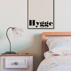 Hygge Art Print for living room. Instant download poster to update your spaces in a scandinavian style image 3