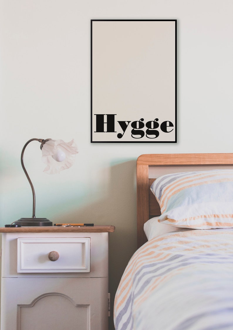 Hygge Art Print for living room. Instant download poster to update your spaces in a scandinavian style image 3