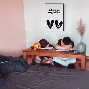 Cartel amarillo brillante del amor. Descarga instantánea imprimible. Estilo de vida joven. Listo para enmarcar 20 tamaños. Regalo para ella. Decoración luminosa de la sala de estar imagen 8