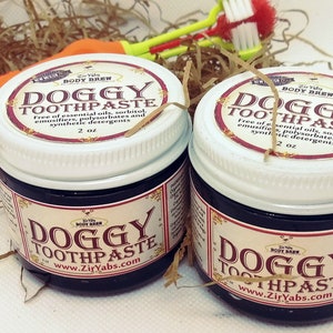 Doggy Toothpaste, Hemp Seed, Diatomaceous Earth, Fennel Seed, Anise Seed, Vegan, Chemical Free