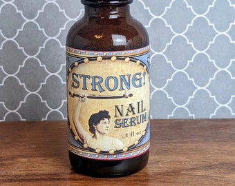 Strong Nail Serum | 1 oz | Karanja Oil | Lanolin | Silk Protein Nails | Myrrh | Rosemary | Essential Oils for Nails