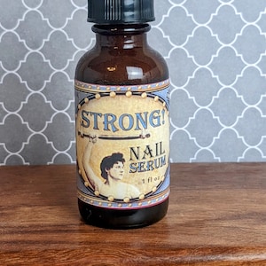 Strong Nail Serum | 1 oz | Karanja Oil | Lanolin | Silk Protein Nails | Myrrh | Rosemary | Essential Oils for Nails