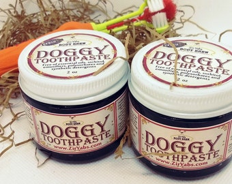 Doggy Toothpaste, Hemp Seed, Diatomaceous Earth, Fennel Seed, Anise Seed, Vegan, Chemical Free