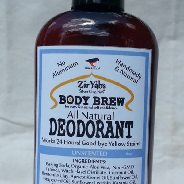 Natural Deodorant 24 Hour - Unscented - 6 oz