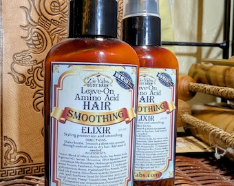 Protect and Smooth Hair Elixir – Amino Acids with Silk Proteins – Lightweight Shine and Frizz Control