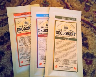 FREE Natural Deodorant Samples | Pack of Three