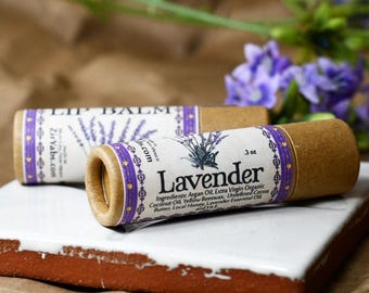 Lavender Lip Care · Compostable Tube Balm · Small Batch Balm