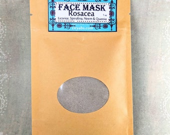Ansiktsmask mot rodnad, Quassia ansiktsmask, Lakritsrotsmask