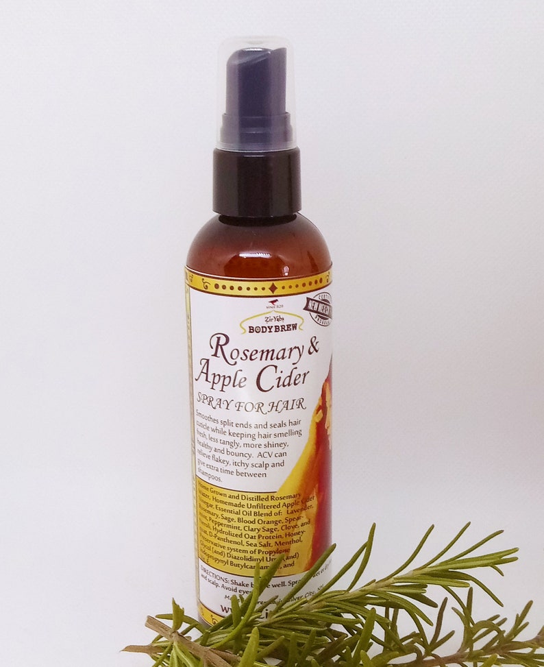 Rosemary Apple Cider Vinegar Hair Spray Natural antistatic Etsy