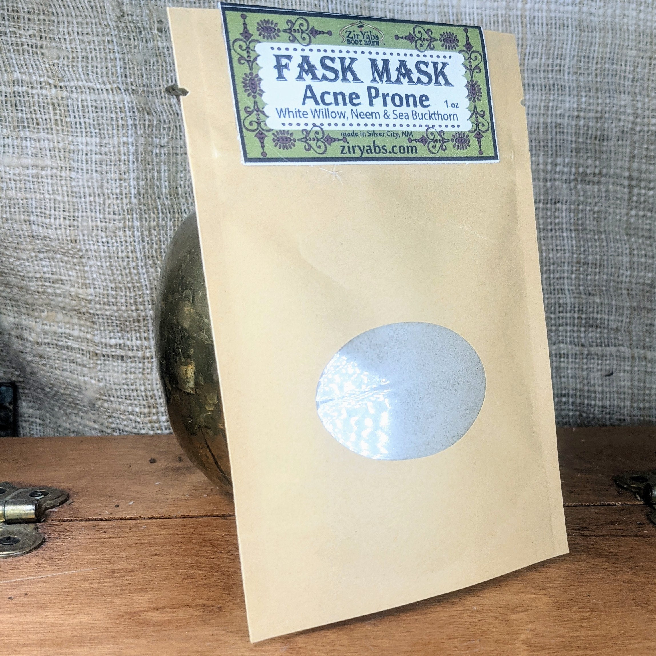 Face Mask Acne Prone Skin White Willow Bark Sea Buckthorn Etsy
