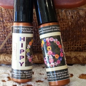 Patchouli Essential Oil Blend Roll On | Hippy Blend | Patchouli with Frankincense, Myrrh & Vetivar | Grounding Scent | Glass Bottle