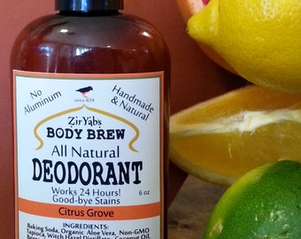 Natural Deodorant 24 Hours - Citrus Grove