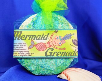 Mermaid Grenade Bubbly Bath Bomb