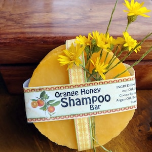 Shampoo Bar | 3.75 oz | Orange Honey with Jojoba and Argan
