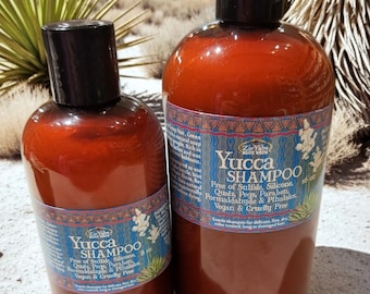 Yucca Shampoo | Soapwort | Soap Nut Shampoo | Sulfate Free | Silicone Free | No Animal Testing | 16 oz | Herbal Shampoo | PEG Free