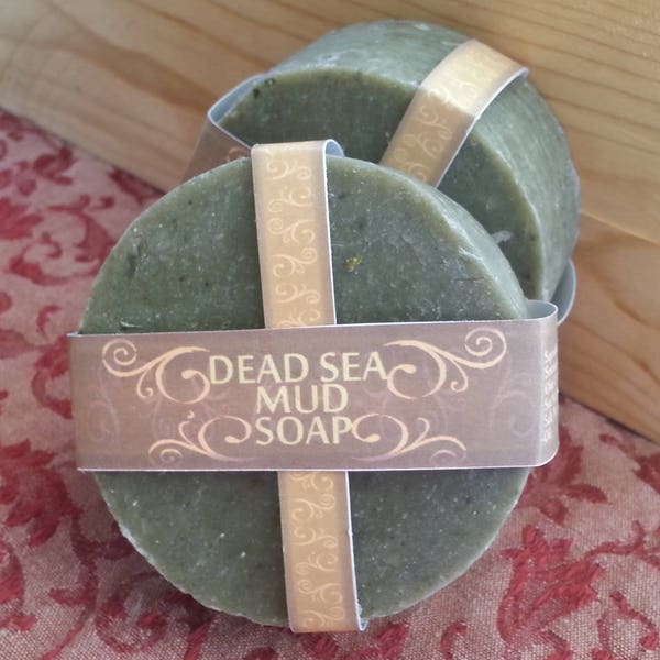 Dead Sea Mud Soap | Complexion Soap | Face Soap | Vegan Soap | Sulfur Soap | Exfoliating | Oily Skin Soap | Salt Soap |