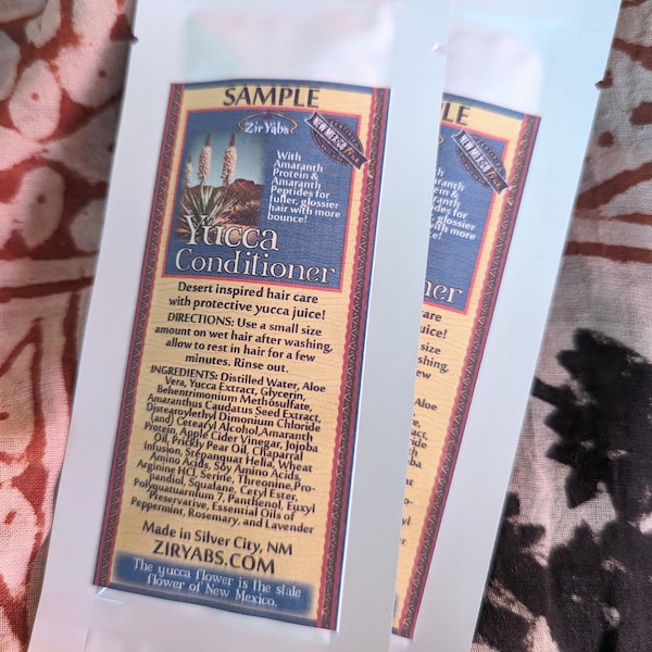 Yucca Conditioner SAMPLE  POUCH