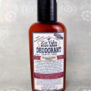 Strong Natural Deodorant Frankincense -  2 oz - Travel Size, Trial Size