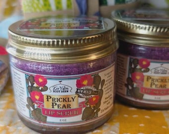 Prickly Pear Sugar Lip Scrub · Natural Lip Exfoliator · Desert-Inspired Scent