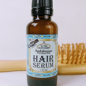 Glänzendes, glattes Haar Serum für kräftiges Haar, glättet krauses Haar, marokkanisches Arganöl in Glasflasche