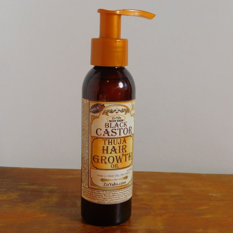 HAIR GROWTH OIL for Bald Spots and Alopecia With Thuja Etsy