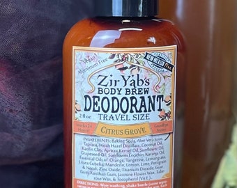 Natural Deodorant - Citrus Grove,  2 oz