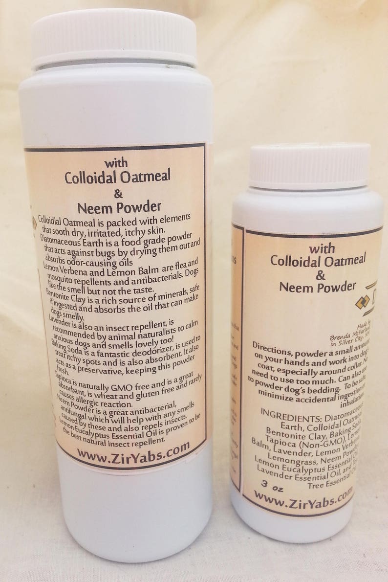 Dog Deodorizer and Flea Powder Diatomaceous Earth Lemon Etsy