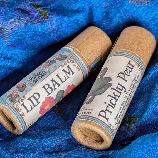 Prickly Pear Lip Balm in a Paper Tube · Small Batch Balm · Natural & Handmade