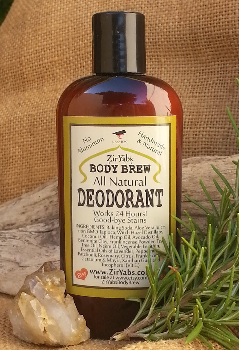 Natural Deodorant Aluminum Free and Non Staining Frankincense Lotion Deodorant that lasts 24 hours, Vegan