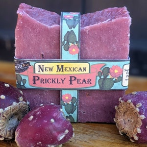 New Mexican Prickly Pear Soap with Real Prickly Pear Juice and Seeds